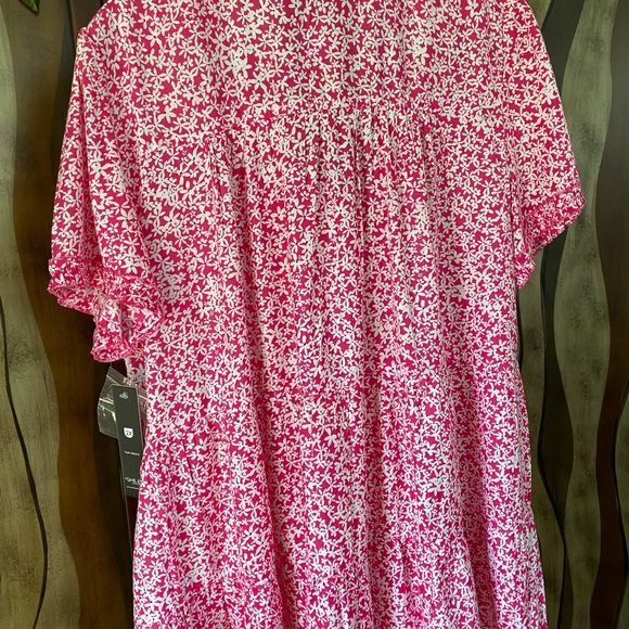 NWT Unique Spectrum Women’s Pink Blouse/top, size 2X - Picture 7 of 8
